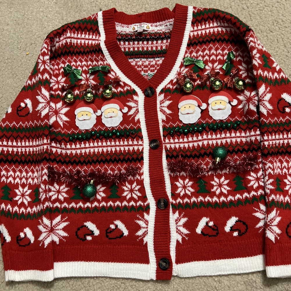 Merry Christmass By Poof New York Vintage‎ Sweater